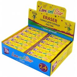 Гумка Cool For School для олівця PVC в індивідуальній упаковці Love&Star (CF81739) - Картинка 2