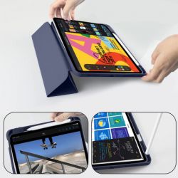 Чохол до планшета BeCover Tri Fold Soft TPU mount Apple Pencil Apple iPad Air 5 (2022) 10.9" Deep Blue (708454) - Картинка 3