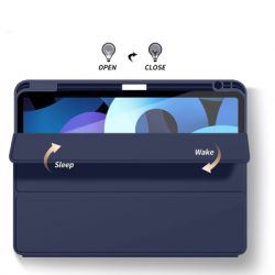 Чохол до планшета BeCover Tri Fold Soft TPU mount Apple Pencil Apple iPad Air 5 (2022) 10.9" Deep Blue (708454) - Картинка 4