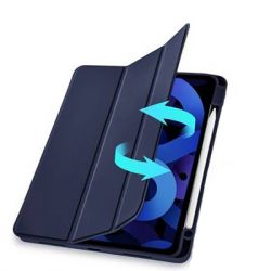 Чохол до планшета BeCover Tri Fold Soft TPU mount Apple Pencil Apple iPad Air 5 (2022) 10.9" Deep Blue (708454) - Картинка 5
