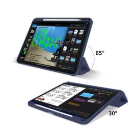 Чохол до планшета BeCover Tri Fold Soft TPU mount Apple Pencil Apple iPad Air 5 (2022) 10.9" Deep Blue (708454) - Картинка 6