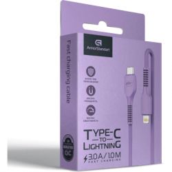 Дата кабель USB-C to Lightning 1.0m AR88 3A Purple Armorstandart (ARM65290) - Картинка 4