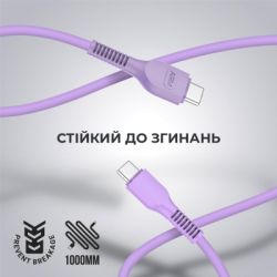 Дата кабель USB-C to USB-C 1.0m AR88 3A purple Armorstandart (ARM65291) - Картинка 2