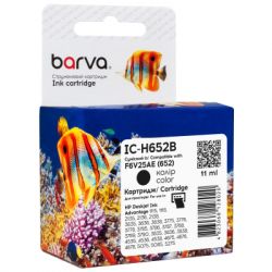  Barva HP 652 black/F6V25AE, 11  (IC-H652B)