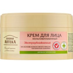 Крем для обличчя Зелена Аптека Мультивітамінний Екстразволоження 200 мл (4823015907661) - Картинка 2