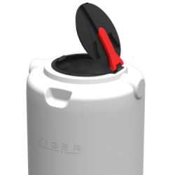 Емкость для воды Вігер вертикальная пищевая 1000 л узкая, крышка с клапаном белая (13230) - Картинка 4