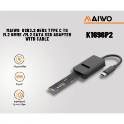 Карман внешний Maiwo M.2 NVMe/SATA SSD combo USB3.2 Gen2 Type-C (K1696P2) - Картинка 3