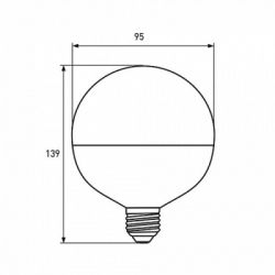 �������� Eurolamp G95 8W E27 2700K (LED-G95-08273(Amber)) - �������� 3