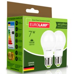 �������� Eurolamp LED A60 7W E27 3000K 220V ����� 1+1 (MLP-LED-A60-07272(E)) - �������� 3