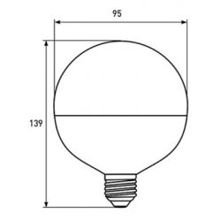 �������� Eurolamp LED G95 15W E27 4000K 220V (LED-G95-15274(P)) - �������� 3
