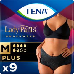 ϳ   Tena Lady Pants Plus   Medium 9  Black (7322541130637) -  1