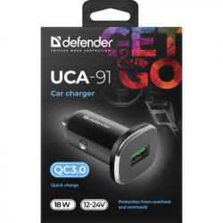 �������� ������� Defender 1xUSB 18W (USB-A) QC3.0 3� UCA-91 (83830) - �������� 3