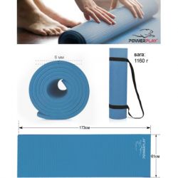    PowerPlay PVC Yoga Mat 173 x 61 x 0.6  - (PP_4010_Navy_(173*0,6)) -  8