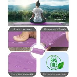    PowerPlay 4010 PVC Yoga Mat 173 x 61 x 0.6   (PP_4010_Lavender_(173*0,6)) -  9