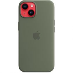     Apple iPhone 14 Silicone Case with MagSafe - Olive,Model A2910 (MQU83ZE/A) -  7