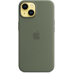     Apple iPhone 14 Silicone Case with MagSafe - Olive,Model A2910 (MQU83ZE/A) -  8