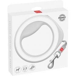 Повідок для собак WAUDOG R-leash світловідбиваюча стрічка XS-M до 40 кг 2.9 м білий (812715) - Картинка 2