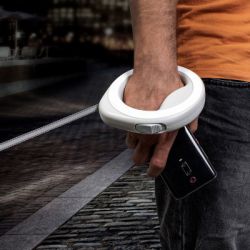 Повідок для собак WAUDOG R-leash світловідбиваюча стрічка XS-M до 40 кг 2.9 м білий (812715) - Картинка 5