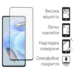���� ������� Dengos Full Glue Xiaomi Redmi Note 12 Pro 5G/12 Pro+ 5G (black) (TGFG-294) - �������� 2