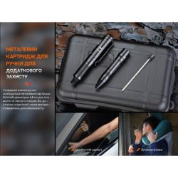 Тактическая ручка Fenix T6 з ліхтариком Blue (T6-Blue) - Картинка 6