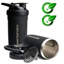 Шейкер спортивний SmartShake Reforce Stainless Steel 30oz/900ml Black (11150103) - Картинка 11
