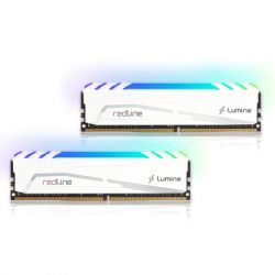     DDR4 16GB (2x8GB) 3600 MHz Redline Lumina RGB White Mushkin (MLB4C360JNNM8GX2)