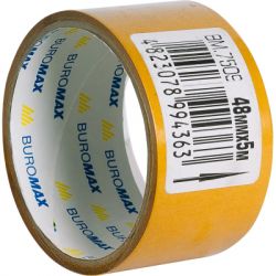 Скотч Buromax двухсторонний на полипропиленовой основе 48 мм х 5 м (BM.7509) - Картинка 2