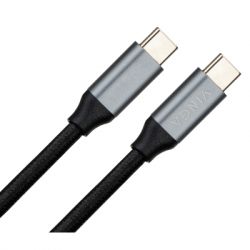   USB-C to USB-C 3.2 Gen 2 1.5m 100W 10GBps Nylon Vinga (VCPDCU3215) -  2