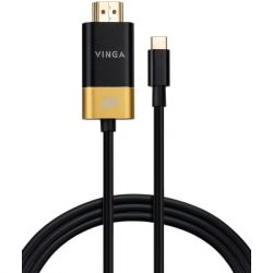   USB-C to HDMI 1.5m v2.1 8K60Hz Gold plated Vinga (VCPVCCH2115) -  1