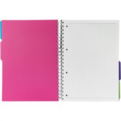 Блокнот Optima Universal A4 з розділювачами та перфорацією, 120 аркушів, клітинка (O20355-16) - Картинка 3