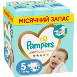 ��������� Pampers Premium Care ����� 5 (11-16 ��) 148 �� (8006540855973)