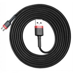   USB 2.0 AM to Micro 5P 1.0m Black-Red Baseus (514488) -  2