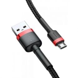   USB 2.0 AM to Micro 5P 1.0m Black-Red Baseus (514488) -  3