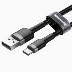   USB 2.0 AM to Type-C 1.0m Black-Grey Baseus (491798) -  2