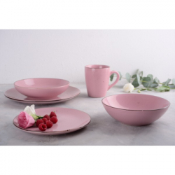 Тарілка Limited Edition Terra 20 см Десертна Рожева (YF6007-2) - Картинка 3