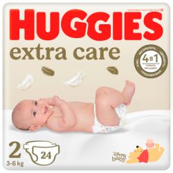  Huggies Extra Care Size  2 (3-6 ) 24  (5029053550275) -  1