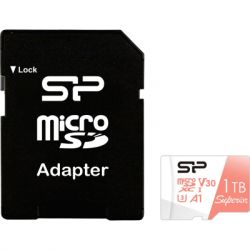  ' Silicon Power 1 TB microSDXC U3 A1 V30 4K UHD Superior 100R/80W + adapter (SP001TBSTXDV3V20SP) -  1