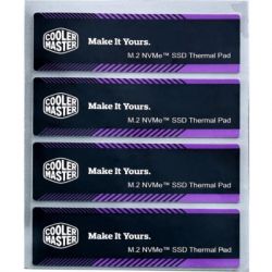  CoolerMaster Thermal Pads M.2 SSD 60x18x0.5mm 4 in 1 kit (CMA-TNCLP4XXBK1-GL)