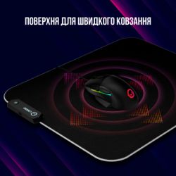 Килимок для миші Килимок для мишки Lorgar Steller 919 RGB USB Black (LRG-GMP919) - Картинка 6