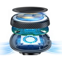 Универсальный автодержатель Grand-X MT-15W MagSafe с зарядкой 15W (крепление на дефлектор) (MT-15W) - Картинка 10