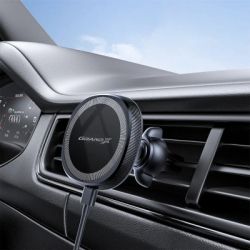 Универсальный автодержатель Grand-X MT-15W MagSafe с зарядкой 15W (крепление на дефлектор) (MT-15W) - Картинка 6