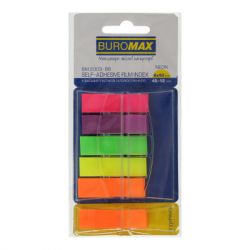 - Buromax Plastic bookmarks 45x12mm, 6*40 , neon (BM.2303-98)