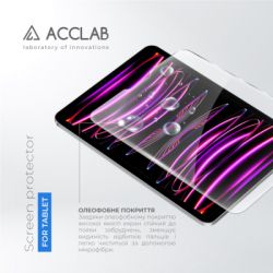 Стекло защитное ACCLAB Full Glue Apple iPad Pro 12.9 2022/2021/2020/2018 (1283126575198) - Картинка 2