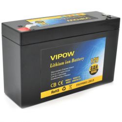       Vipow 12V - 8Ah Li-ion (VP-1280LI) -  1