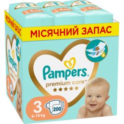  Pampers Premium Care  3 (6-10 ) 200  (8006540855898) -  1