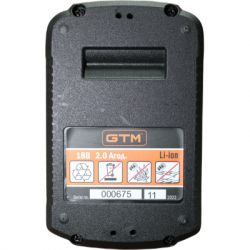 Акумулятор до електроінструменту GTM B18V/2Аh Li-Ion, 18В (B18V/2Аh) - Картинка 2
