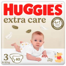 ���������� Huggies Extra Care Size 3 (6-10 ��) 40 �� (5029053574400)
