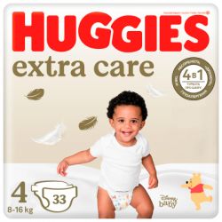  Huggies Extra Care Size 4 (8-16 ) 33  (5029053583143)
