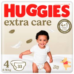 ���������� Huggies Extra Care Size 4 (8-16 ��) 33 �� (5029053583143)