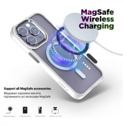 Чохол до мобільного телефона Armorstandart Unit MagSafe Apple iPhone 14 Pro Max Matte Clear Silver (ARM70438) - Картинка 3
